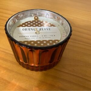 Orange Clove Scented Candle 4 Oz.  Burn Time Up To 10 Hours